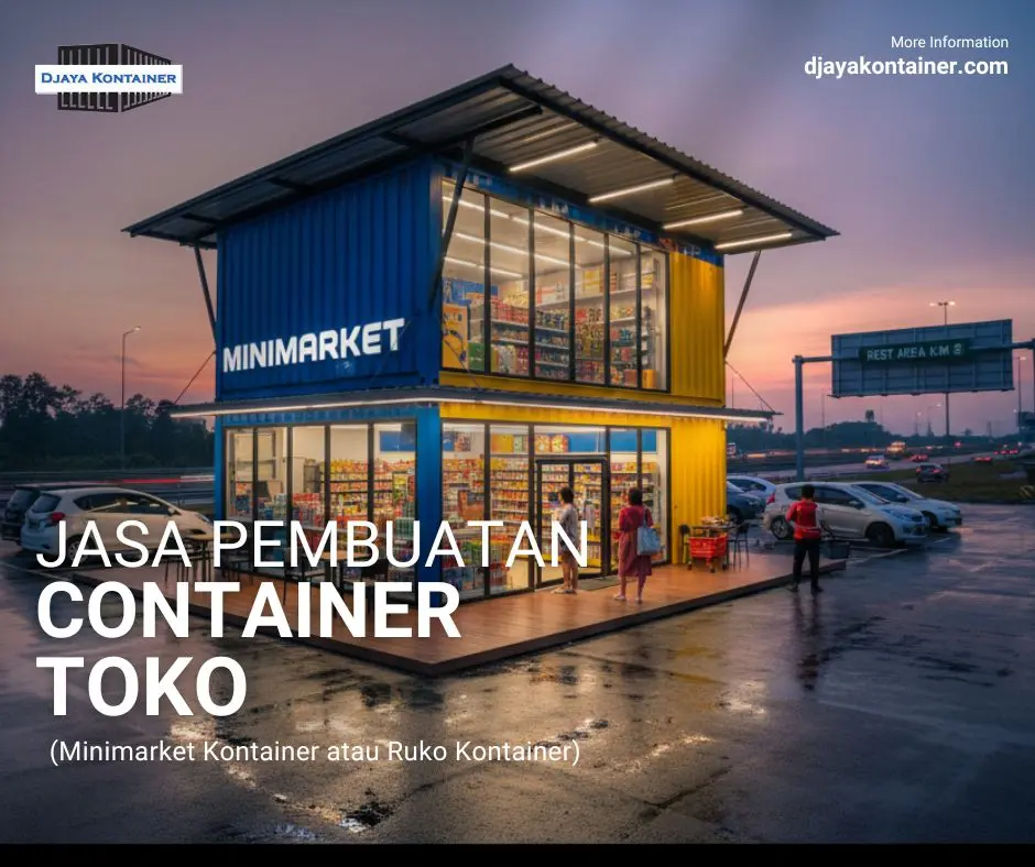 Djaya Kontainer Jasa Pembuatan Container Toko Minimarket dan Ruko Kontainer Djaya Kontainer Jasa Pembuatan Container Toko Minimarket dan Ruko Kontainer
