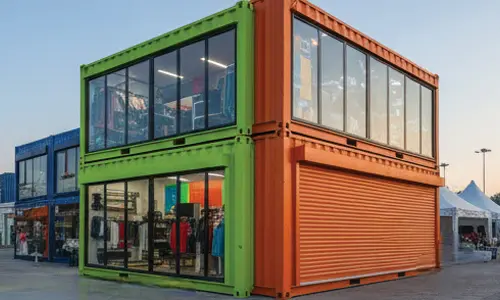 Ruko Toko Retail dari Modifikasi Container Bekas Ruko Toko Retail dari Modifikasi Container Bekas